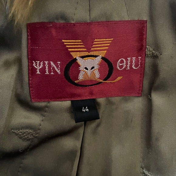 RARE vtg 1970s 100% lamb skin & Racoon Penny Lane Yellow fur coat Burning man - Picture 12 of 12